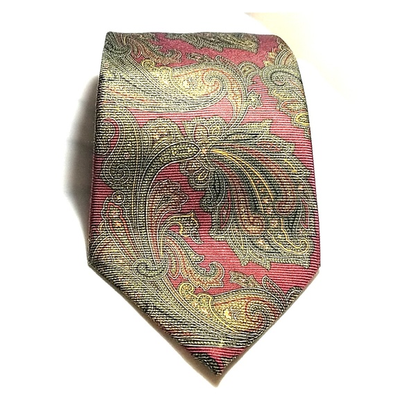 Brooks Brothers Other - Brooks Brothers mens neck tie paisley burgundy